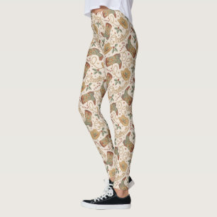 Weihnachtsstiefel und Hatter-Muster im Western Leggings
