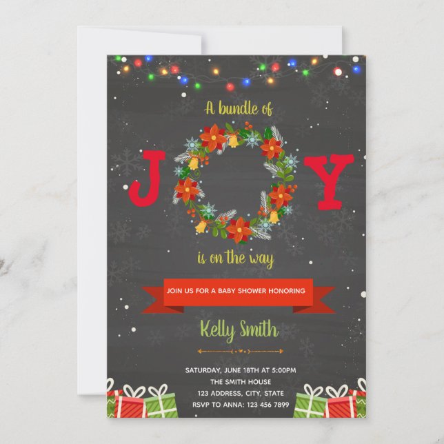 Weihnachtsstift Einladung (Vorderseite)