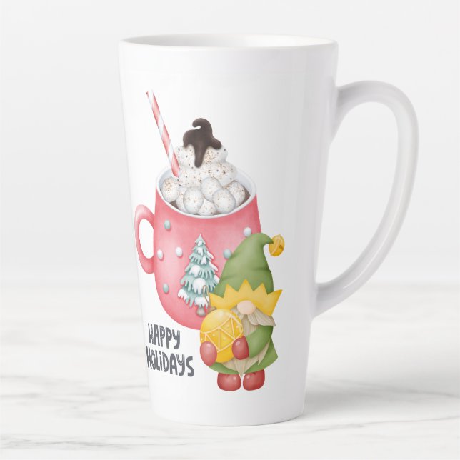 Weihnachtsstil-Latte-Macchiato-Tasse Milchtasse (Rechts)