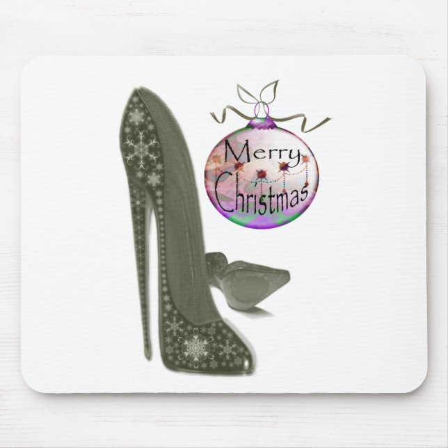 WeihnachtsStilett-Schuh-und Mousepad (Vorne)