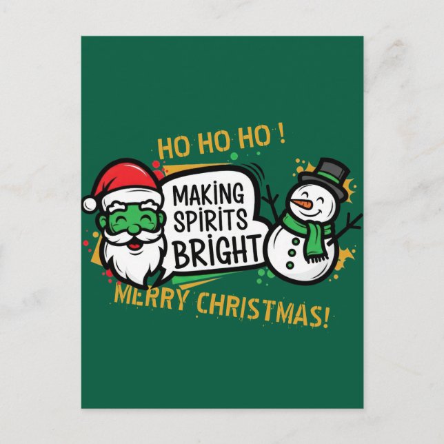 Weihnachtsstimmung aufhellen postkarte (Vorderseite)