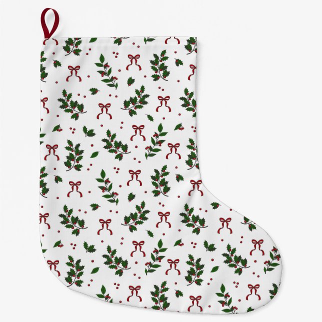 Weihnachtsstimmung Großer Weihnachtsstrumpf (Vorderseite)