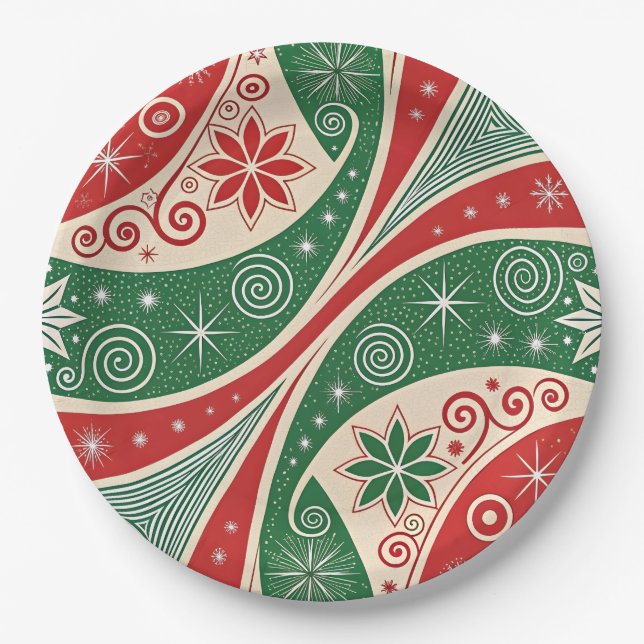 Weihnachtsstimmung Pappteller (Vorderseite)