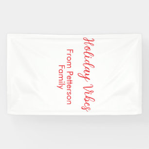 Weihnachtsstimmung rot Weihnachten Familienname Da Banner