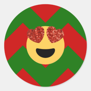 Weihnachtsstimmung Runder Aufkleber