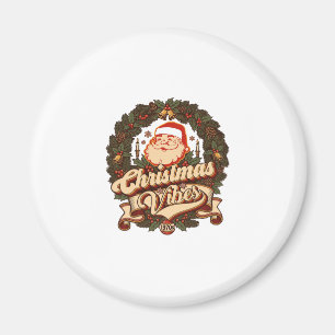Weihnachtsstimmung Santa Claus Kranz Glocken Magnet