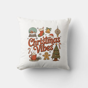 Weihnachtsstimmung Schneekugel Lebkuchenmann Baum Kissen