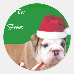Weihnachtsstipenanhänger Runder Aufkleber