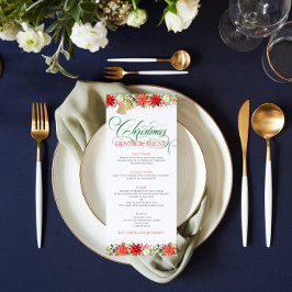 Weihnachtsstipps-Blume an der Grenze Einladung