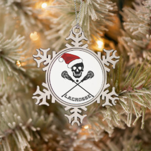 Weihnachtsstöcke Schneeflocken Zinn-Ornament