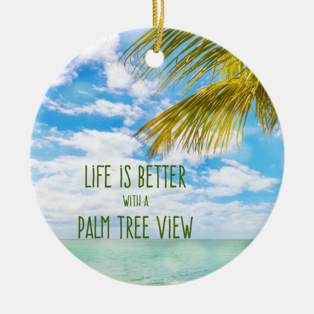 Weihnachtsstrand-Dekor-Verzierung Keramik Ornament (Vorne)