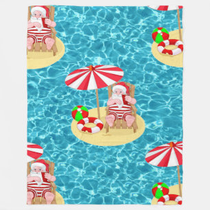 Weihnachtsstrand Santa Claus Decke