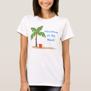 Weihnachtsstrand-Szene T-Shirt