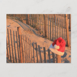Weihnachtsstrand-Thema Postkarte
