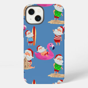 weihnachtsstrand weihnachtsmann urlaub iPhone hülle