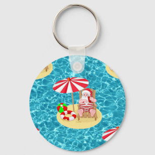 Weihnachtsstrandsklee Schlüsselanhänger