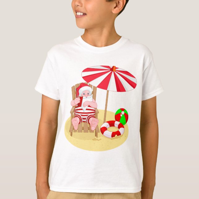 Weihnachtsstrandsklee T-Shirt (Vorderseite)