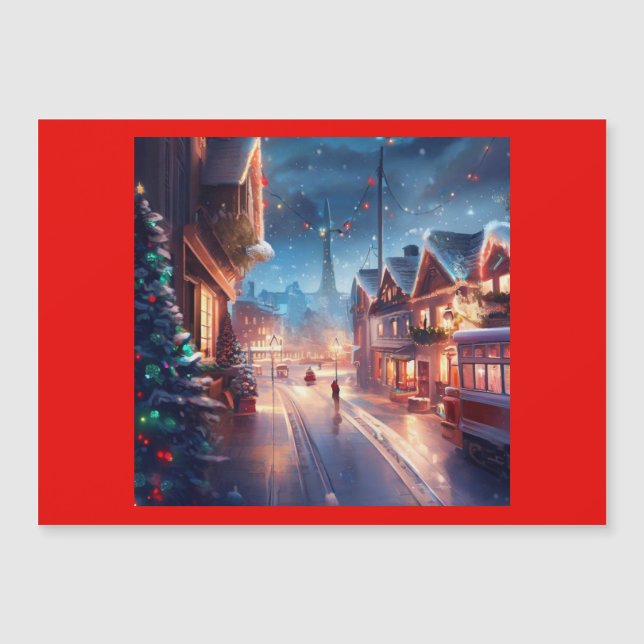 Weihnachtsstraße 1 magnetkarte (Vorderseite)