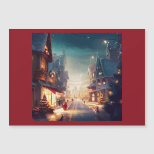 Weihnachtsstraße 2 magnetkarte