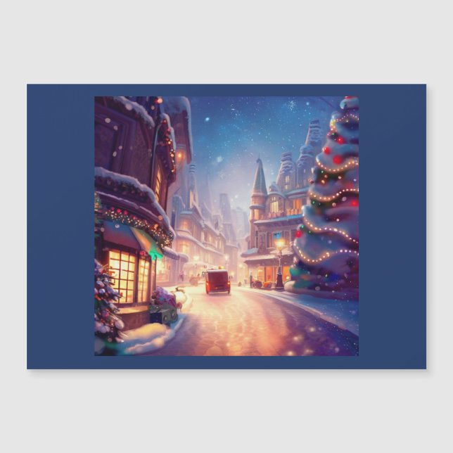 Weihnachtsstraße 4 magnetkarte (Vorderseite)