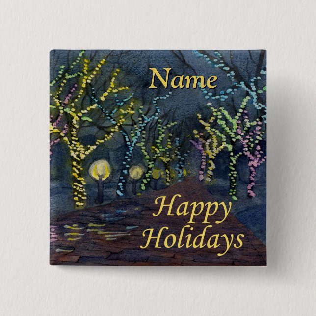 Weihnachtsstraße Button (Vorderseite)