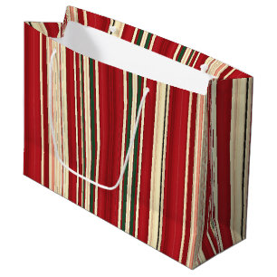Weihnachtsstreifen-22-GIFT BAG L Große Geschenktüte