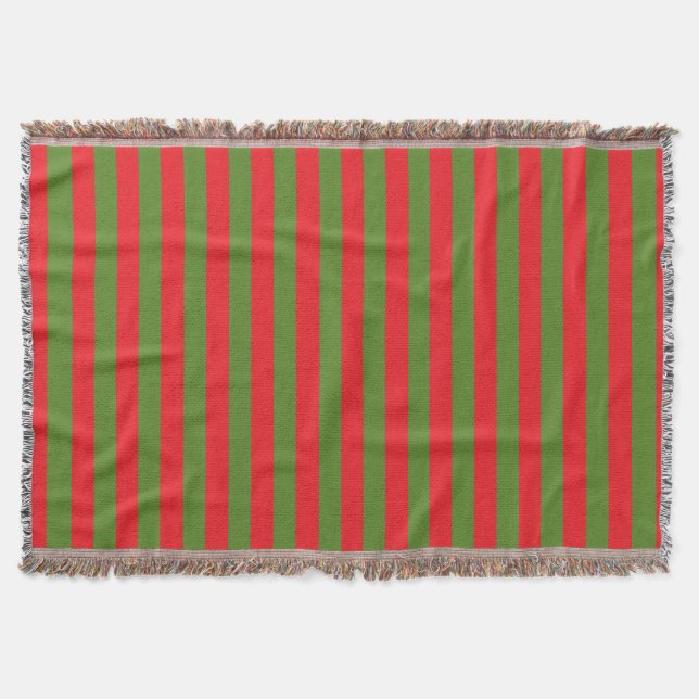 Weihnachtsstreifen Decke (Vorderseite)