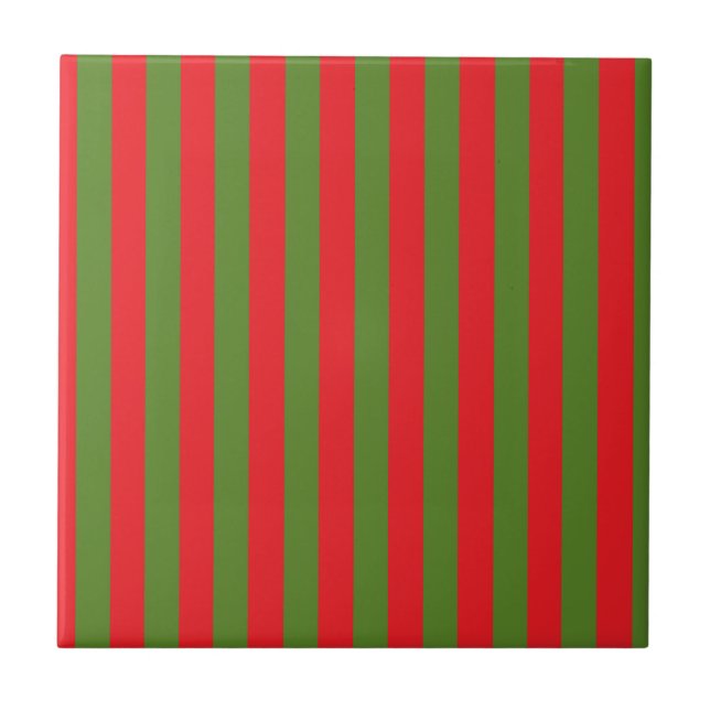 Weihnachtsstreifen Fliese (Vorderseite)