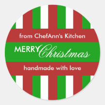 Weihnachtsstreifen grün Kitchenette