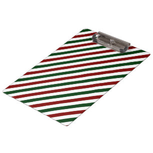 Weihnachtsstreifen Klemmbrett