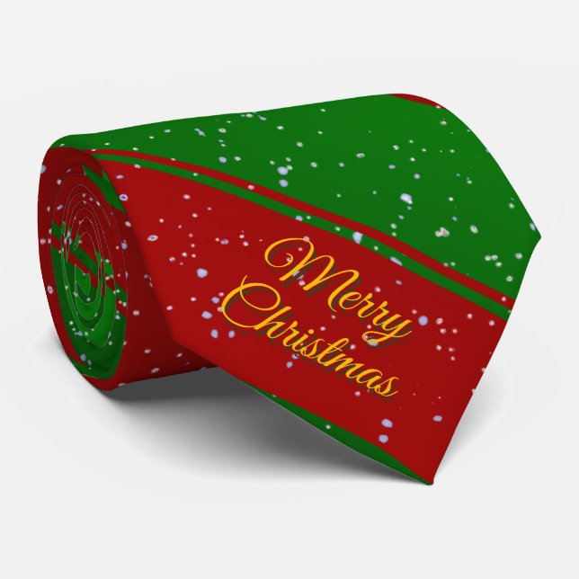 Weihnachtsstreifen Krawatte (Gerollt)