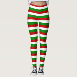 Weihnachtsstreifen Leggings