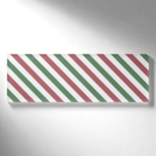 Weihnachtsstreifen Namenschild