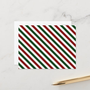 Weihnachtsstreifen Postkarte