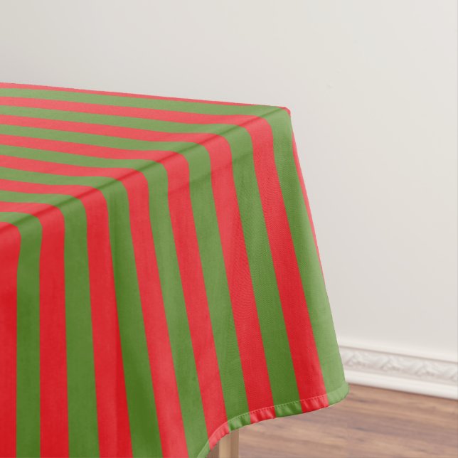 Weihnachtsstreifen Tischdecke (Beispiel)