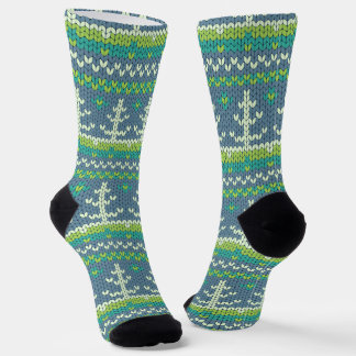 Weihnachtsstrick Socken