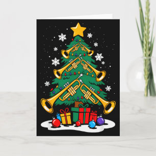 Weihnachtsstrompeter Xmas Baum Lustige Musik Liebh Karte