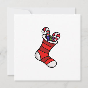 Weihnachtsstrumpf Einladung
