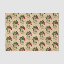 Weihnachtsstrumpf Vintage Viktorianisch Antik Seidenpapier