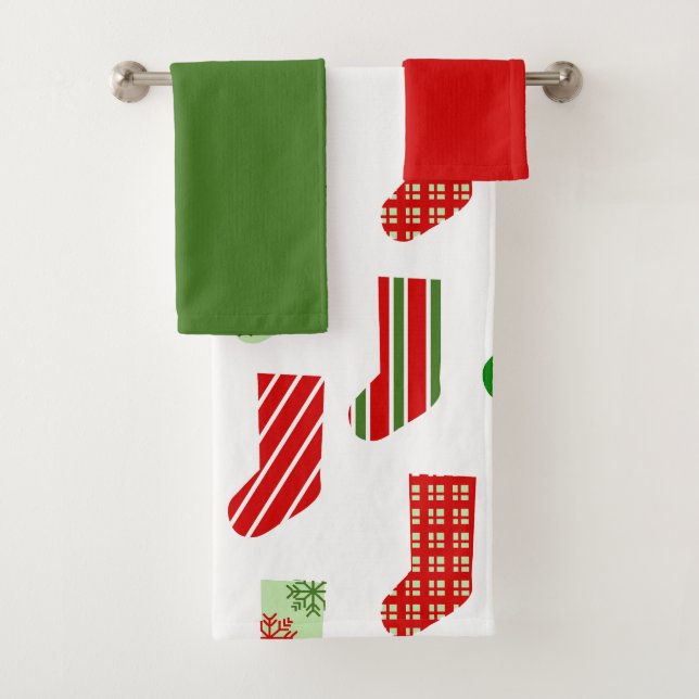 WeihnachtsStrümpfe Badetuch Set (Insitu)