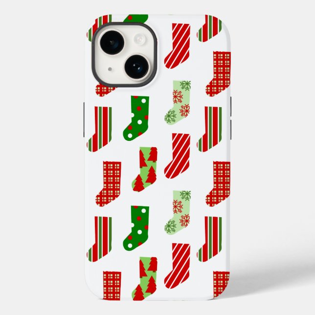WeihnachtsStrümpfe Case-Mate iPhone 14 Hülle (Rückseite)