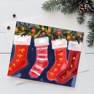 Weihnachtsstrümpfe Girlande Frohe Weihnachten