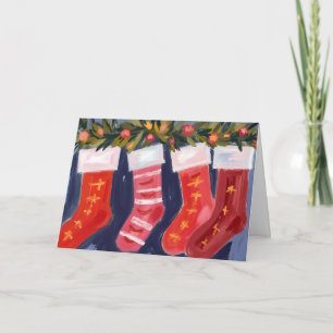 Weihnachtsstrümpfe Girlande Frohe Weihnachten