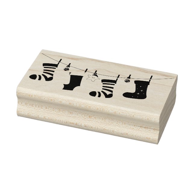 WeihnachtsStrümpfe Gummistempel (Stempel)