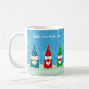 Weihnachtsstrümpfe in farbenfrohen Kleider & Schne Kaffeetasse
