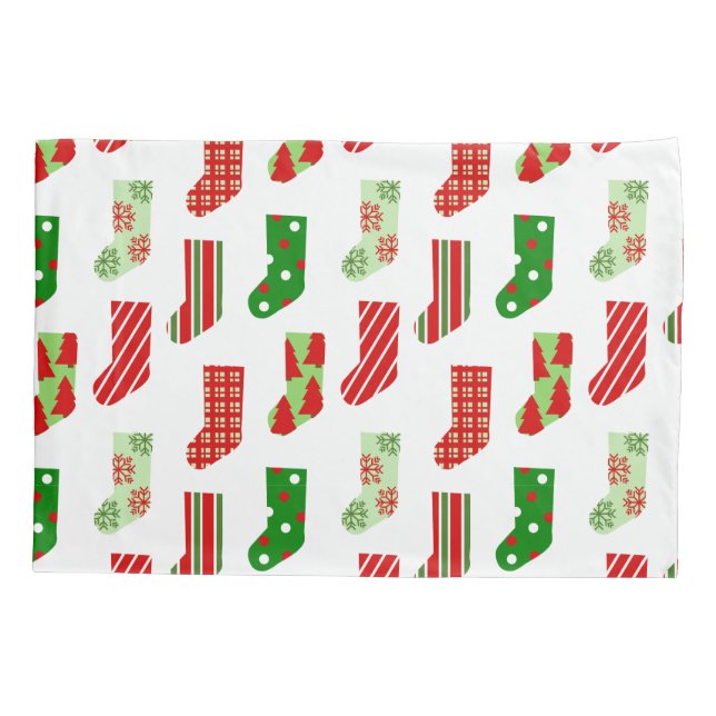 WeihnachtsStrümpfe Kissenbezug (Rückseite)