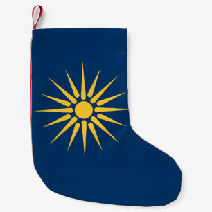 Weihnachtsstrümpfe mit Flagge von Makedonien, Grie