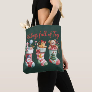 Weihnachtsstrümpfe voller Freude Ferien Preppy  Tasche