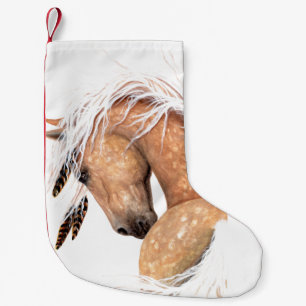 WeihnachtsStrumpfmajestätisches Palomino-Pferd Kleiner Weihnachtsstrumpf