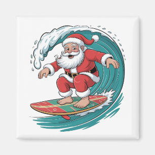 Weihnachtssurfen Weihnachten Weihnachtsfeiertag Magnet
